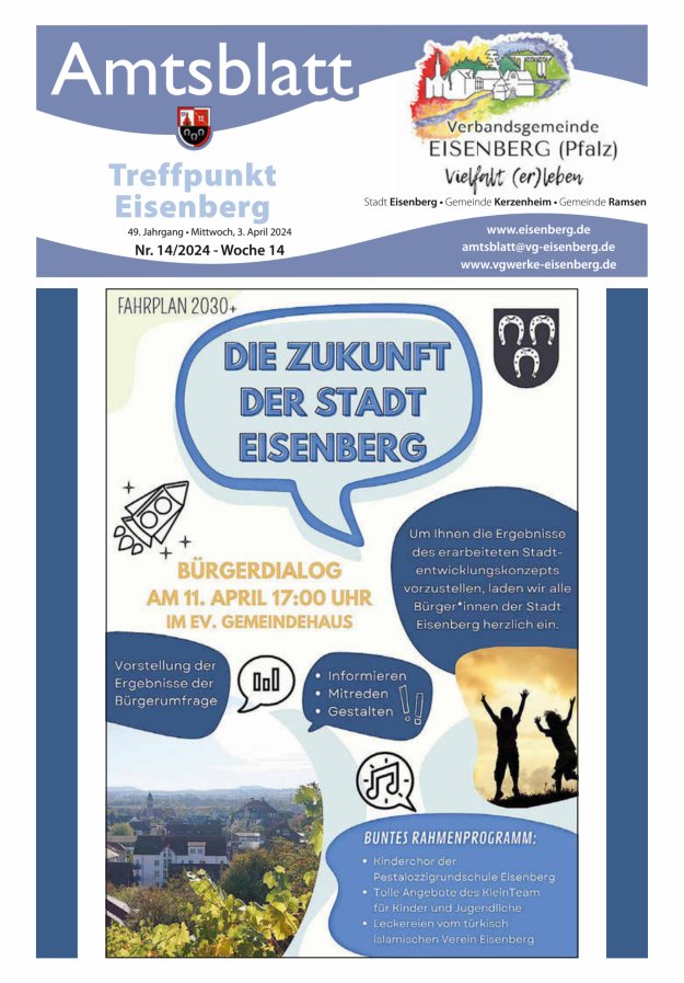 Treffpunkt Eisenberg Titelblatt 14/2024
