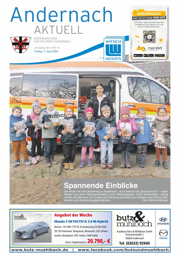 Andernach aktuell Titelblatt 14/2024