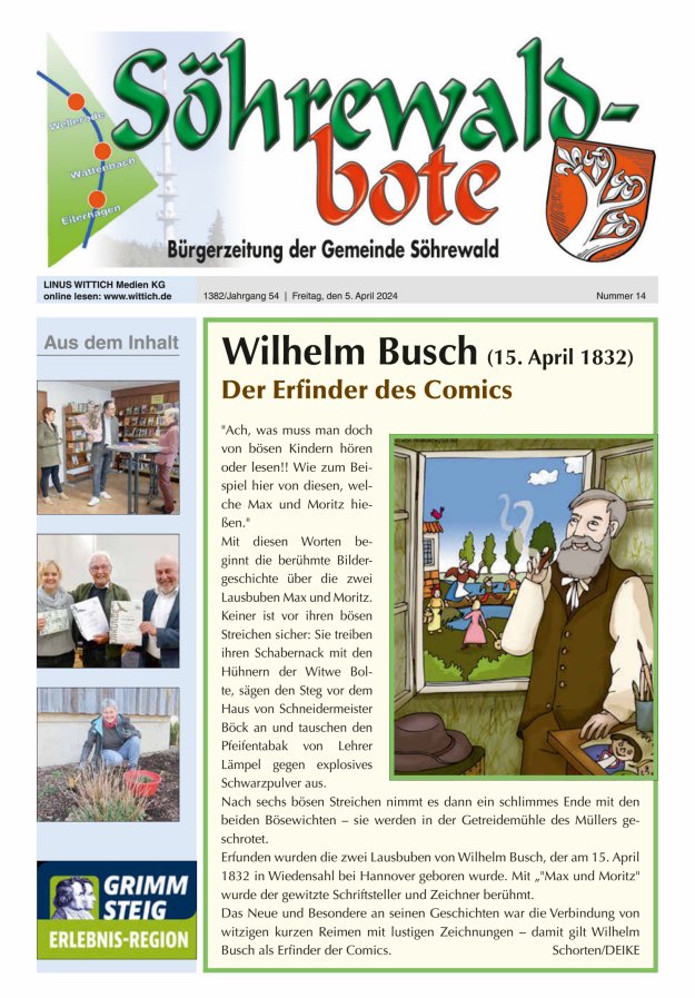 Söhrewaldbote Titelblatt 14/2024