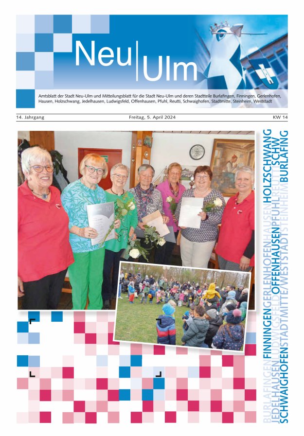 Amtsblatt der Stadt Neu-Ulm und Mitteilungsblatt für die Stadt Neu-Ulm Titelblatt 14/2024
