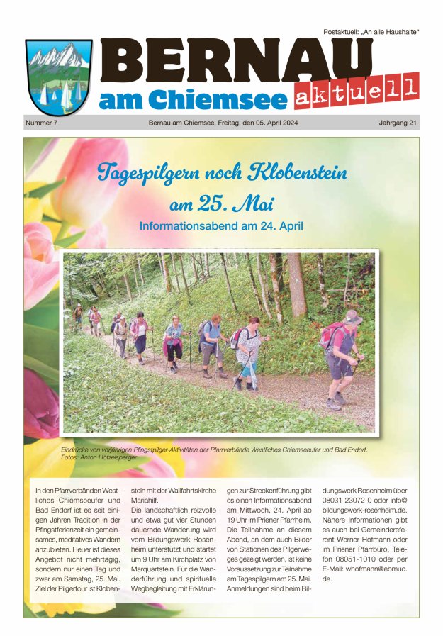 Bernau Aktuell Titelblatt 07/2024