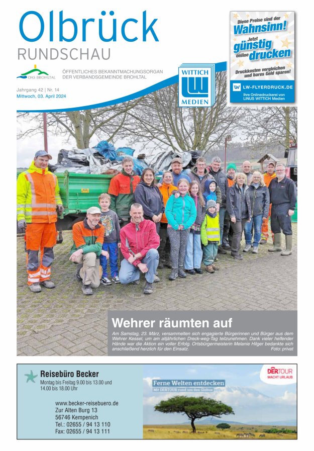 Olbrück Rundschau Titelblatt 14/2024