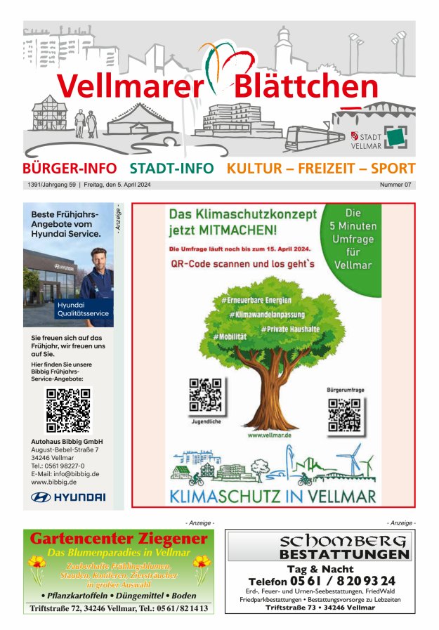 Vellmarer Blättchen Titelblatt 07/2024
