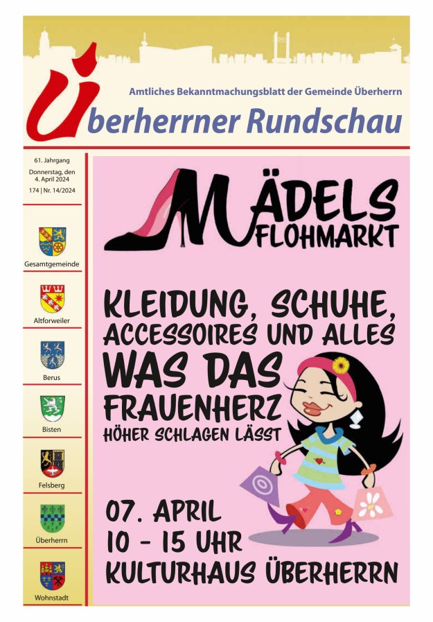 Überherrner Rundschau Titelblatt 14/2024