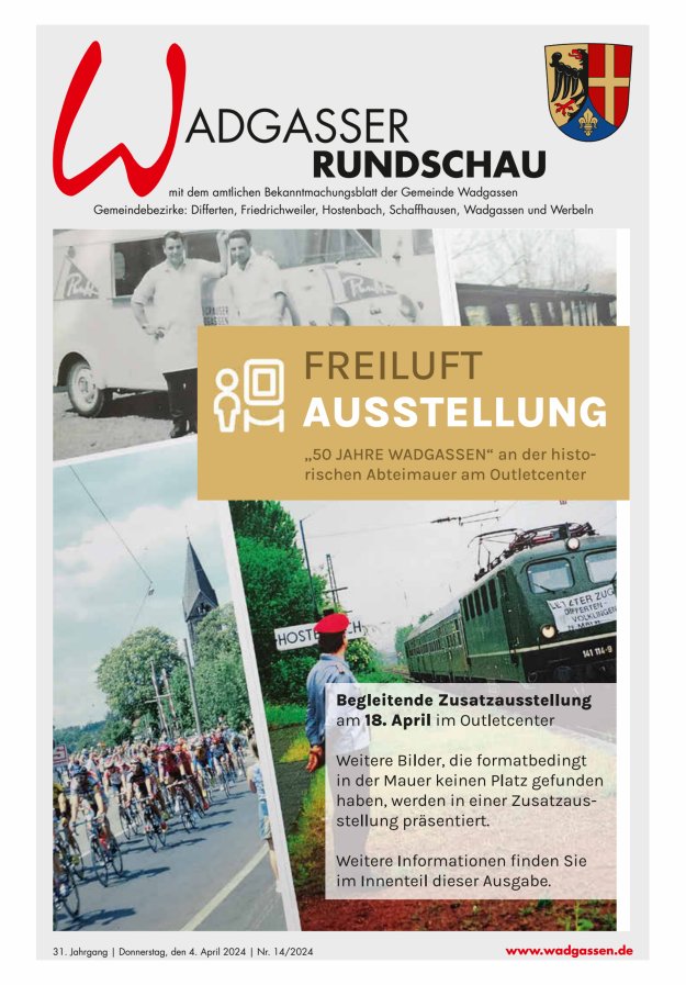 Wadgasser Rundschau Titelblatt 14/2024