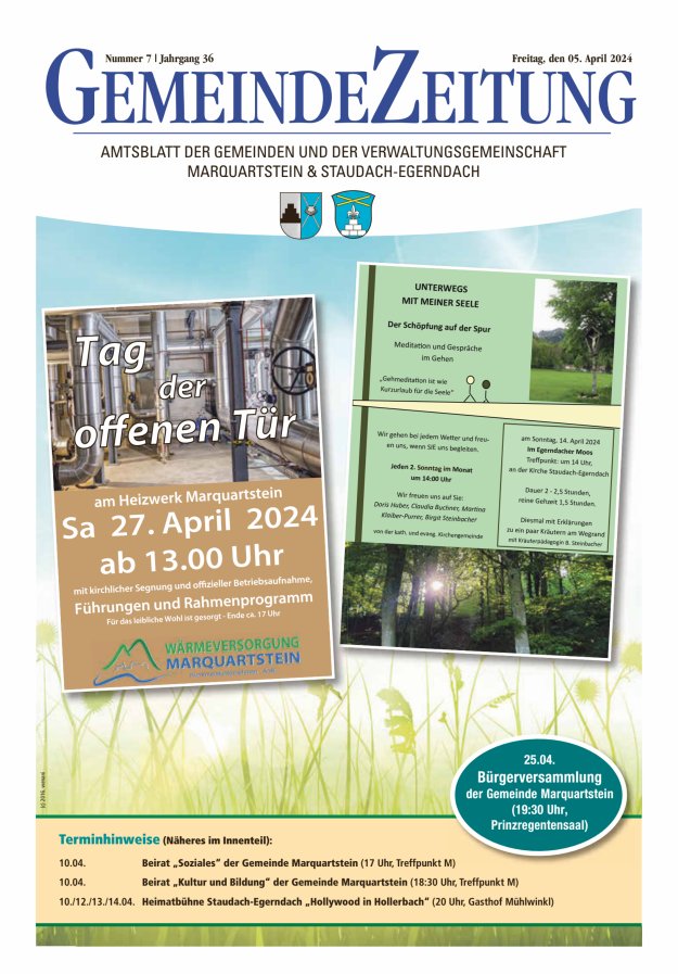 Marquartsteiner und Staudach-Egerndacher Nachrichten Titelblatt 07/2024