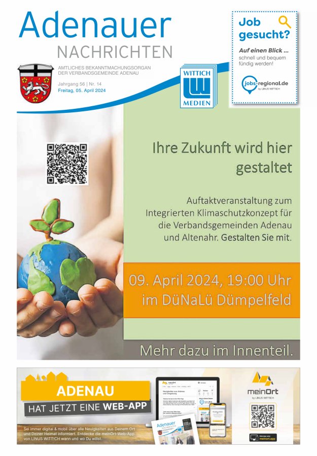 Adenauer Nachrichten Titelblatt 14/2024