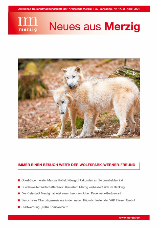 Neues aus Merzig Titelblatt 14/2024