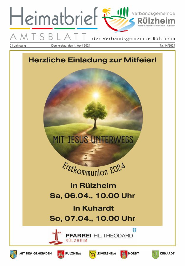 Heimatbrief VG Rülzheim Titelblatt 14/2024