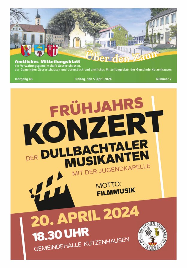 Über den Zaun Titelblatt 07/2024