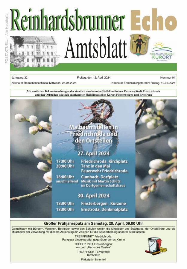 Reinhardsbrunner Echo Titelblatt 04/2024
