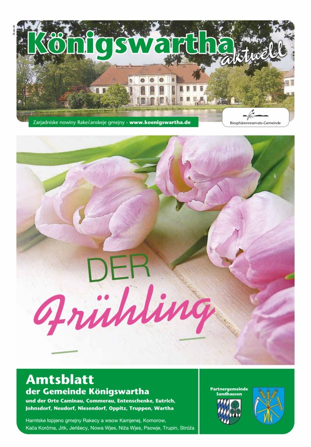Königswartha aktuell - Amtsblatt der Gemeinde Königswartha Titelblatt 04/2024