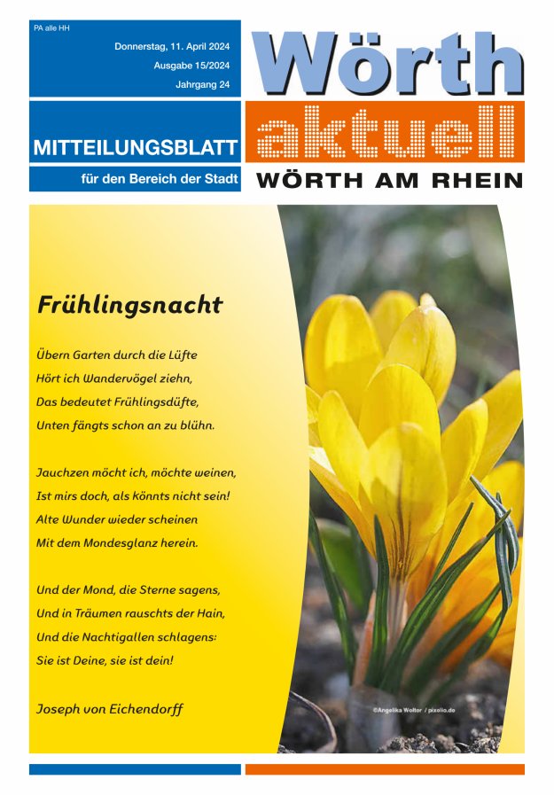 Wörth aktuell Titelblatt 14/2024