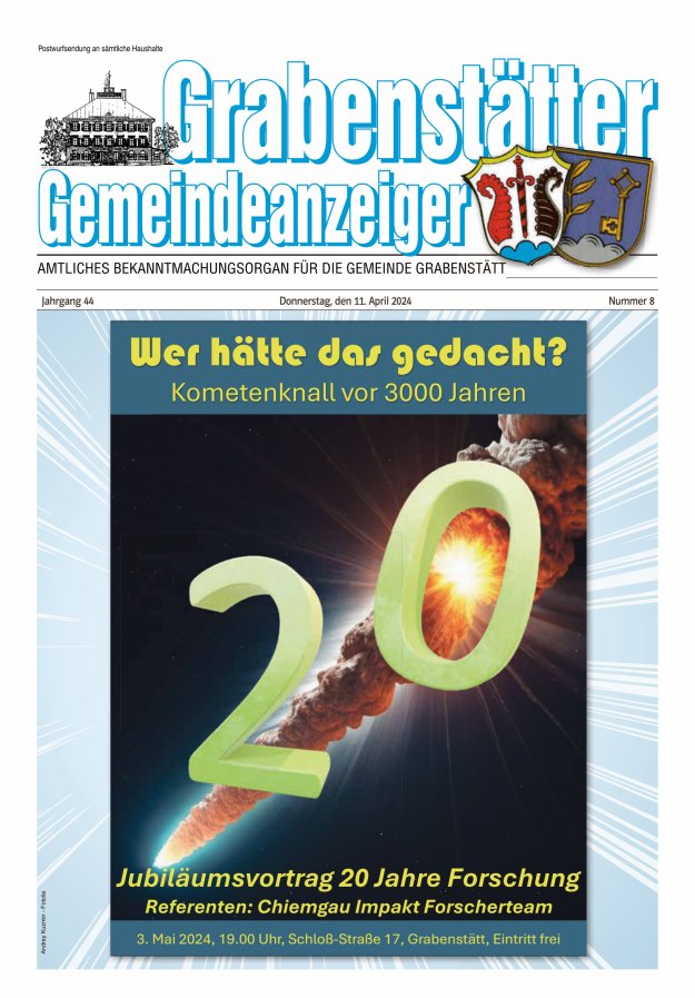 Grabenstätter Gemeindeanzeiger Titelblatt 08/2024