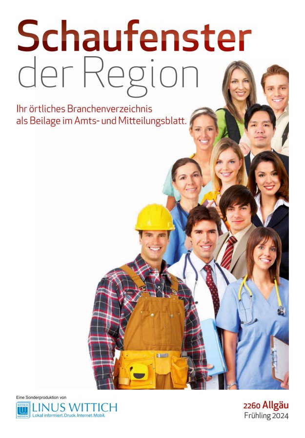 Schaufenster Allgäu Titelblatt 08/2024