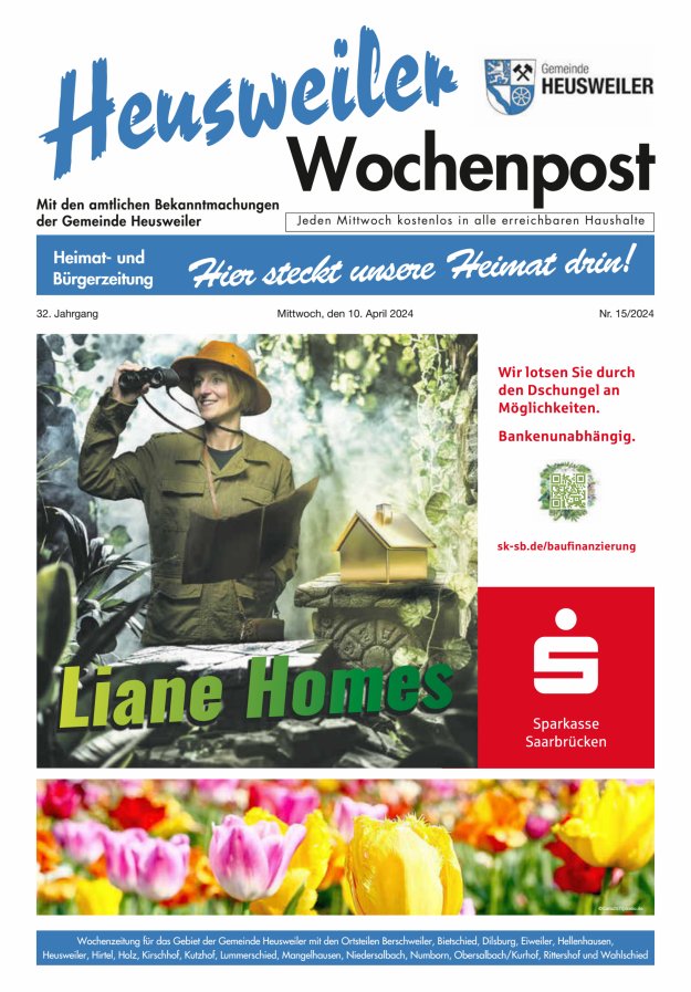Heusweiler Wochenpost Titelblatt 15/2024