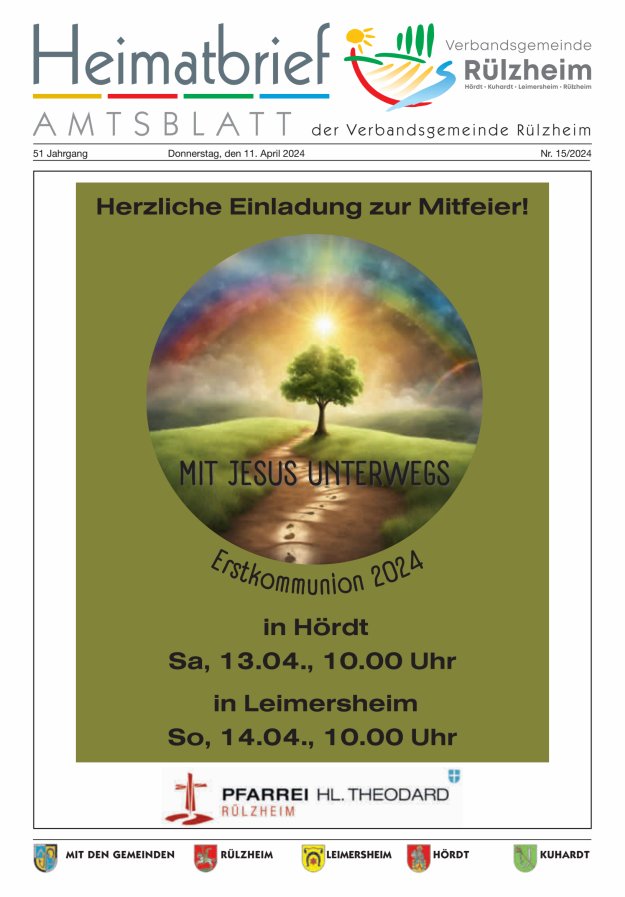 Heimatbrief VG Rülzheim Titelblatt 15/2024