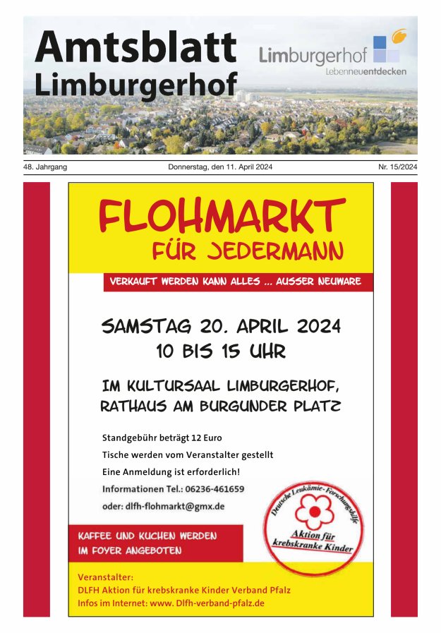 Amtsblatt Limburgerhof Titelblatt 15/2024