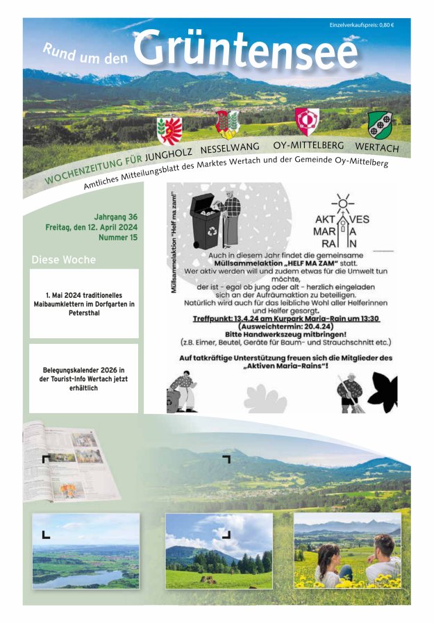Rund um den Grüntensee Titelblatt 15/2024