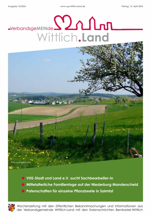 Mein Wittlich.Land Titelblatt 15/2024