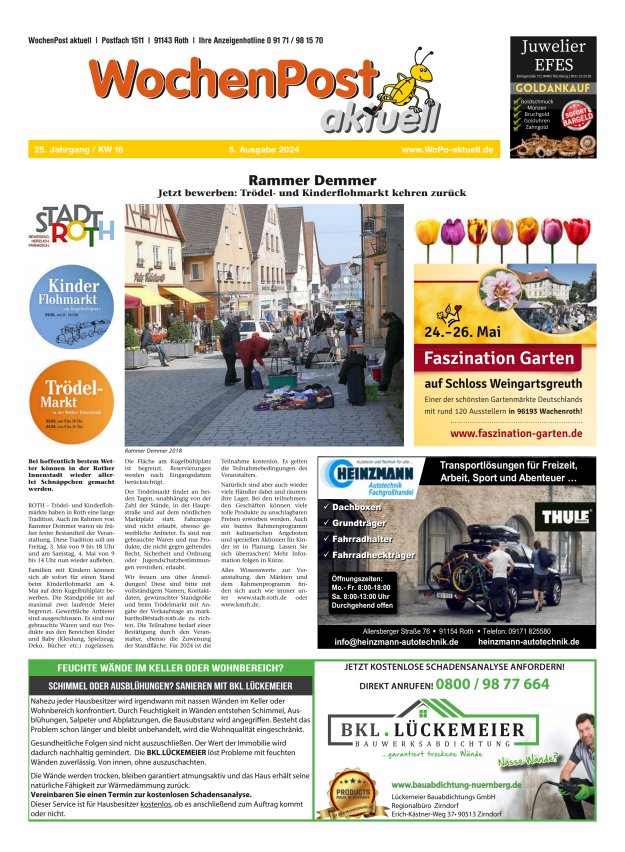 Wochenpost aktuell Titelblatt 05/2024