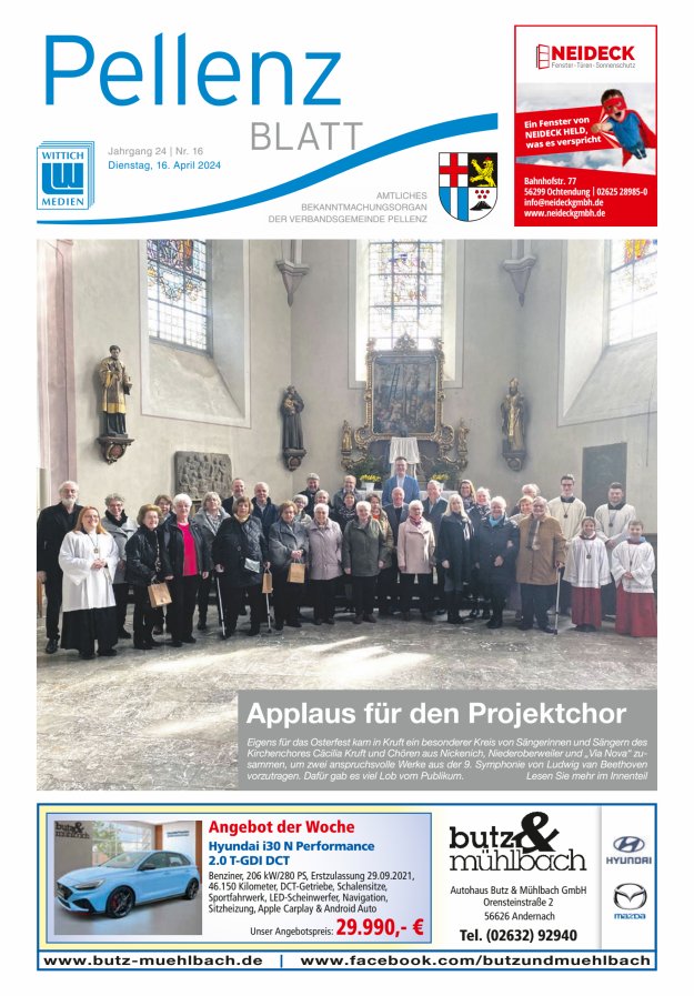 Pellenzblatt Titelblatt 16/2024