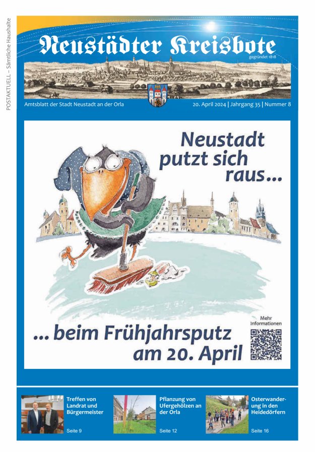 Neustädter Kreisbote Titelblatt 08/2024