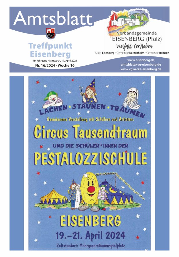 Treffpunkt Eisenberg Titelblatt 16/2024