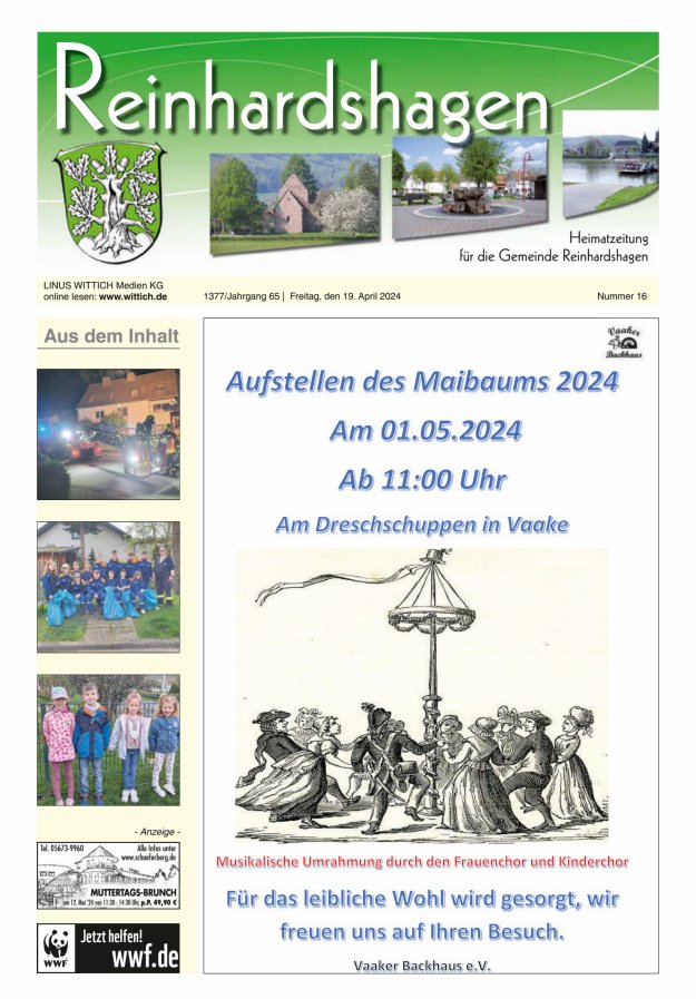 Unser Blättchen Titelblatt 16/2024
