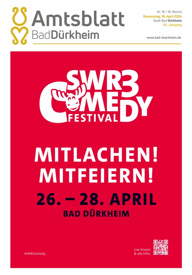 Bad Dürkheimer Woche Titelblatt 16/2024