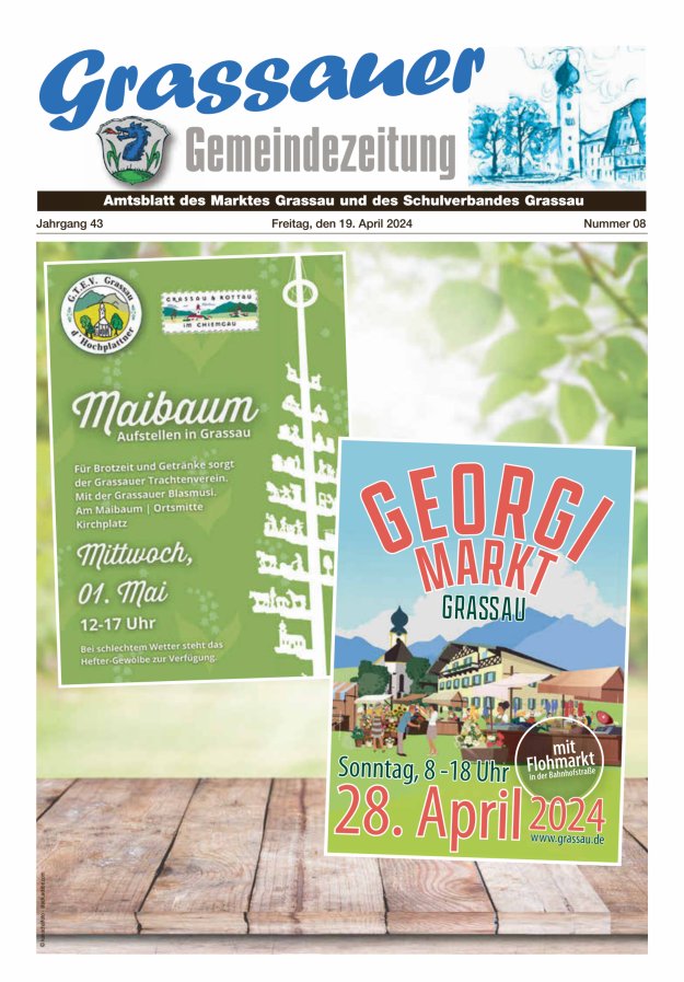 Grassauer Gemeindezeitung Titelblatt 08/2024