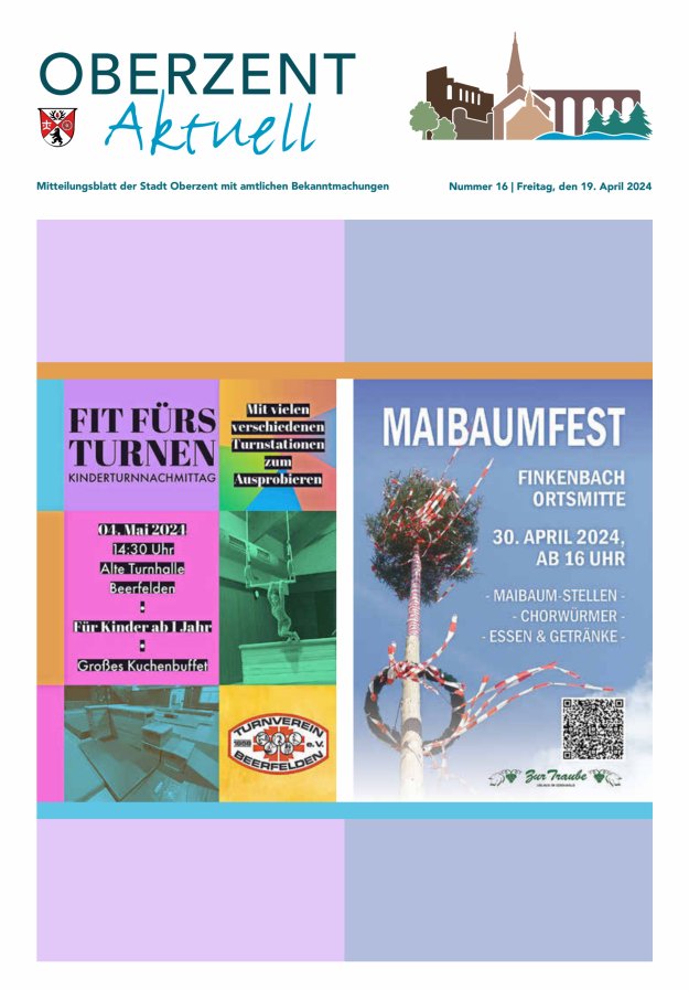 Oberzent aktuell Titelblatt 16/2024