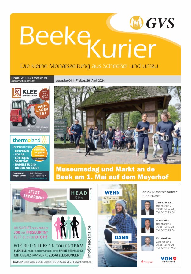 Beeke Kurier Titelblatt 04/2024