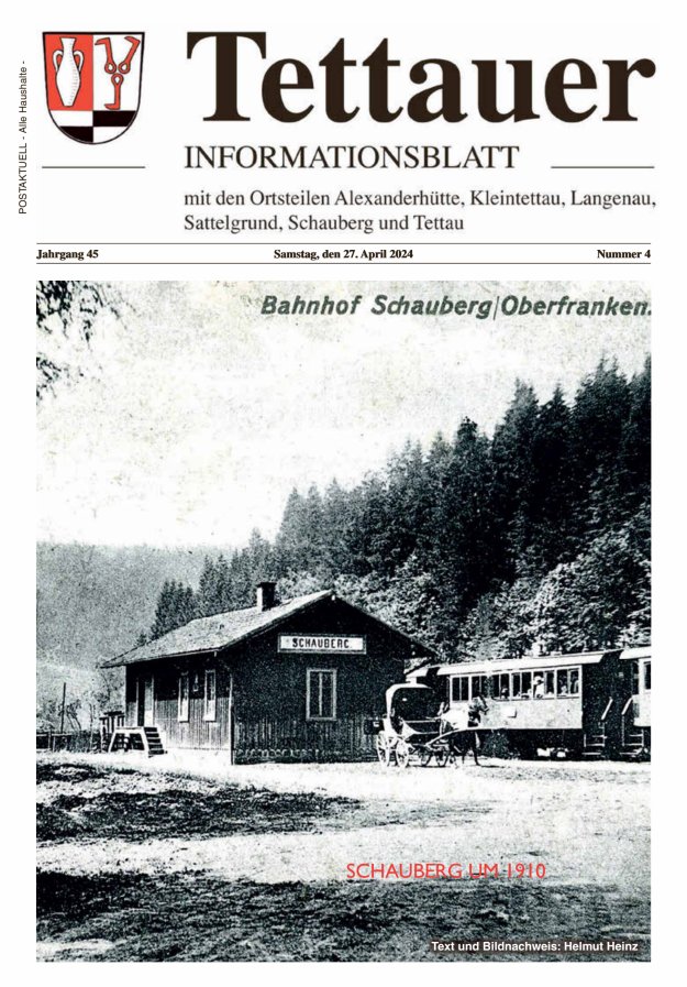 Tettauer Informationsblatt Titelblatt 04/2024