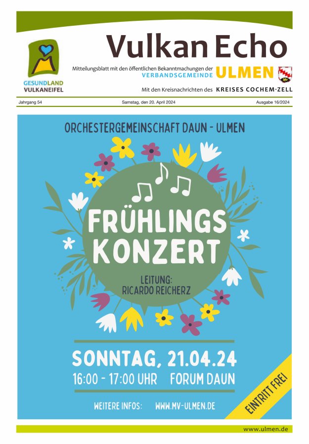 Vulkan Echo VG Ulmen Titelblatt 16/2024