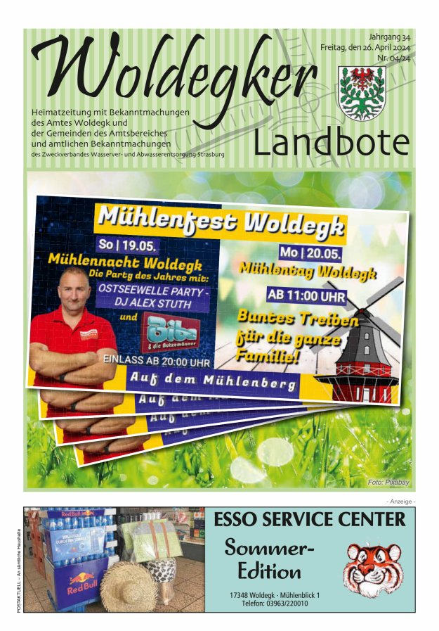 Woldegker Landbote Titelblatt 04/2024