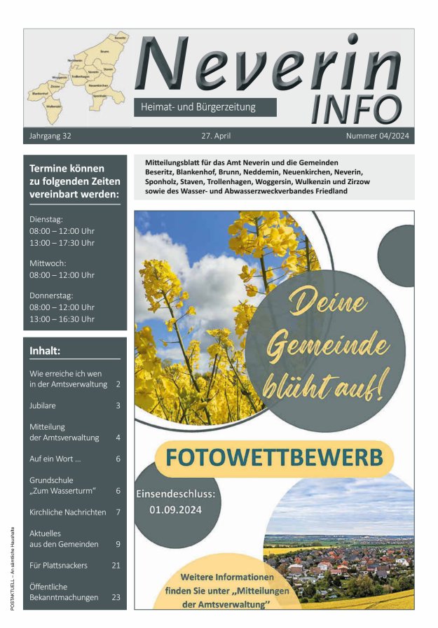 Neverin INFO Titelblatt 04/2024