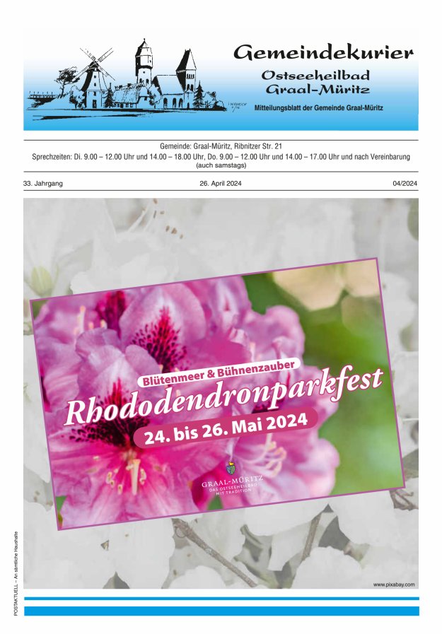 Gemeindekurier Ostseeheilbad Graal-Müritz Titelblatt 04/2024