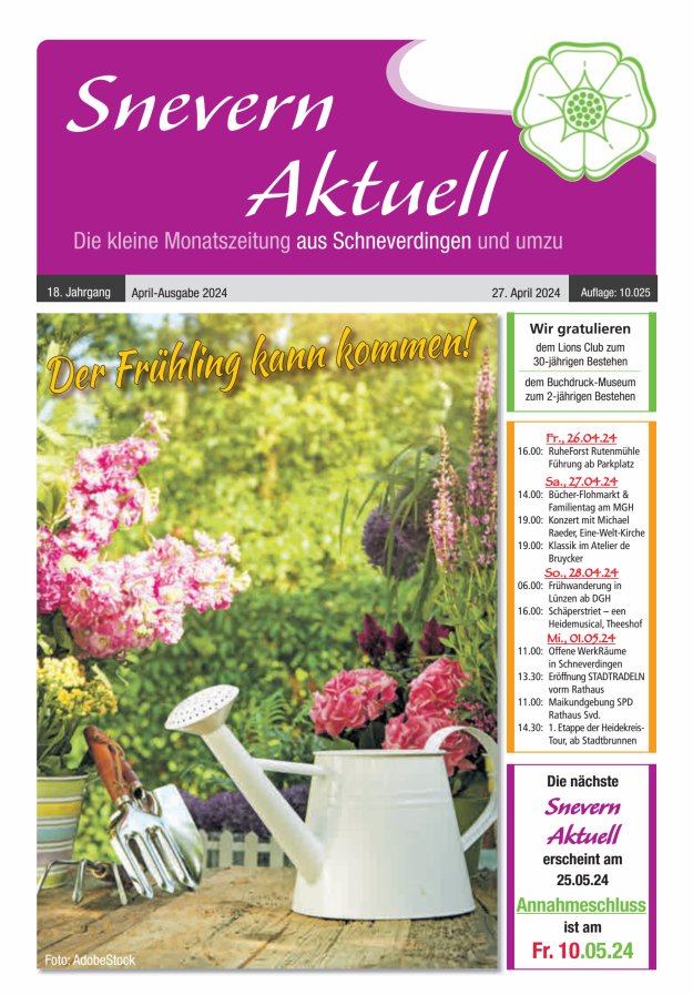 Snevern Aktuell Titelblatt 04/2024