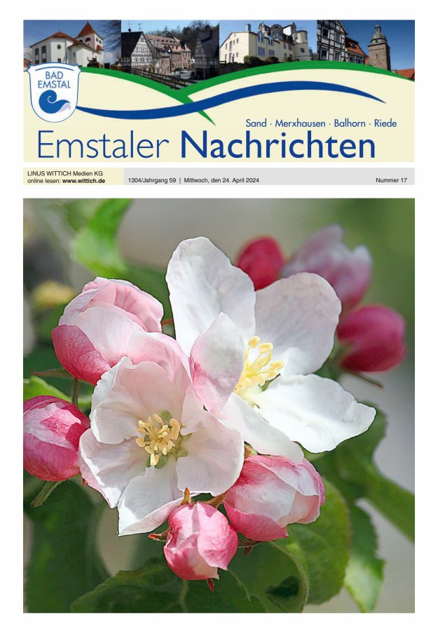 Emstaler Nachrichten Titelblatt 17/2024