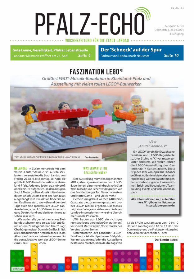 Pfalz-Echo Titelblatt 17/2024