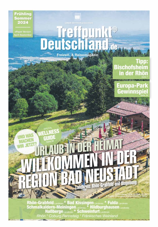 TreffpunktDeutschland Region Bad Neustadt Reisemagazin Titelblatt 03/2024