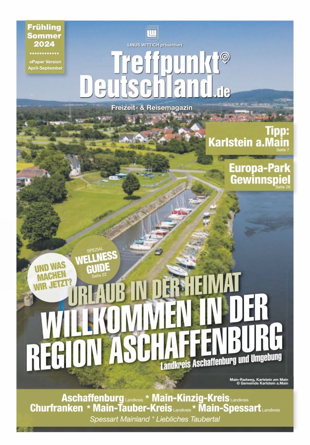 TreffpunktDeutschland Region Aschaffenburg Reisemagazin Titelblatt 03/2024