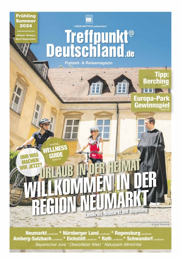 TreffpunktDeutschland Region Neumarkt Reisemagazin Titelblatt 03/2024