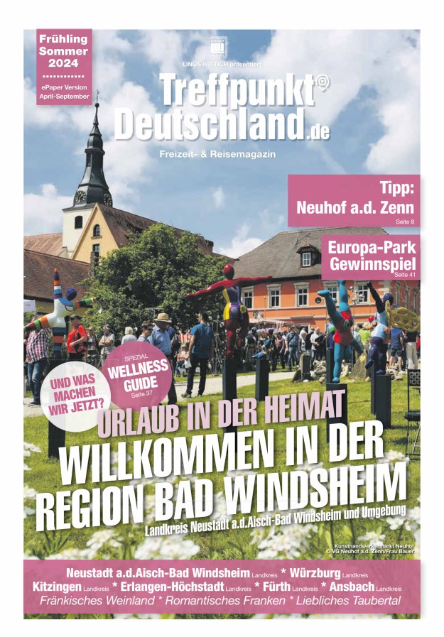 TreffpunktDeutschland Region Bad Windsheim Reisemagazin Titelblatt 03/2024