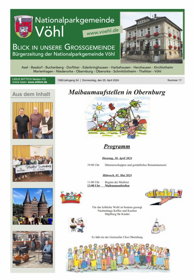 Blick in unsere Grossgemeinde Titelblatt 17/2024