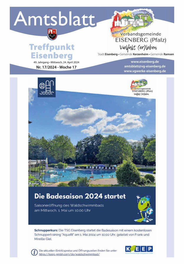 Treffpunkt Eisenberg Titelblatt 17/2024