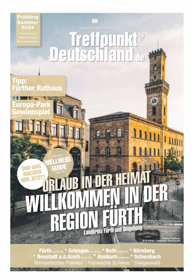 TreffpunktDeutschland Region Fürth Reisemagazin Titelblatt 03/2024