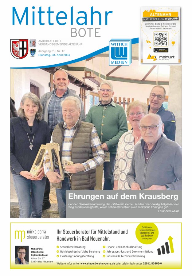 Mittelahr Bote Titelblatt 17/2024