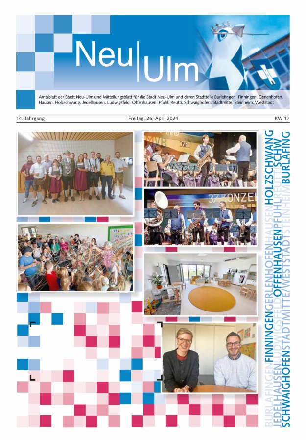 Amtsblatt der Stadt Neu-Ulm und Mitteilungsblatt für die Stadt Neu-Ulm Titelblatt 17/2024